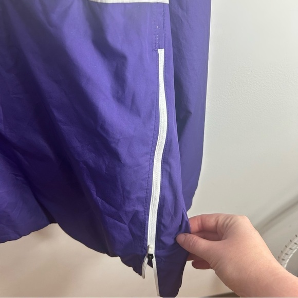 LSU Nike Track Jacket Large Full Zip Dri Fit Purple White Men’s Louisiana State - Picture 4 of 8